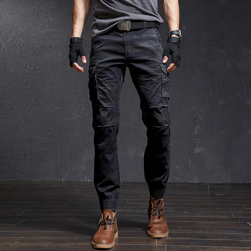 New Men Fashion Military Cargo Pants Slim Regualr Straight Fit Cotton Multi Color Camouflage Green Yellow FSN692
