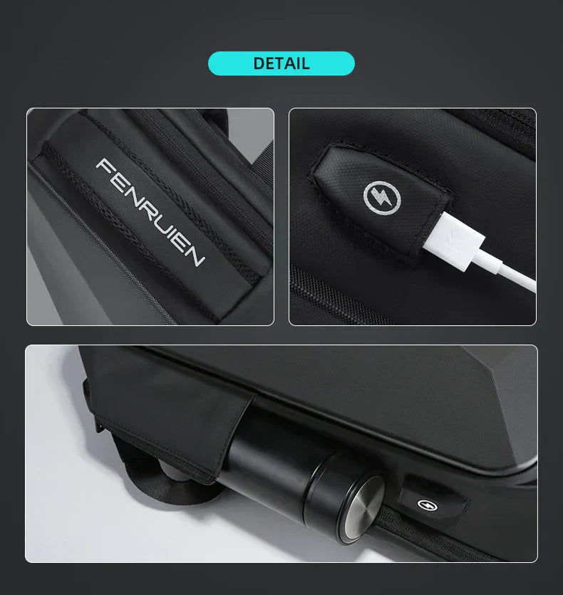 Brand Laptop Backpack Anti-theft Waterproof School Backpacks USB Charging Men Business Travel Bag Backpack New Design