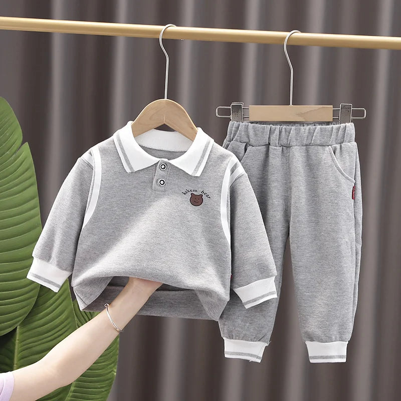 New Spring Autumn Baby Girls Clothes Kids Clothing Children Boys T-Shirt Pants 2Pcs/Set Toddler Sports Costume Infant Tracksuits