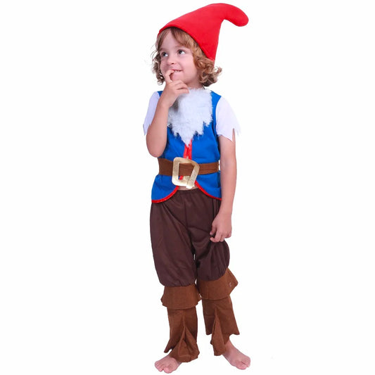 Fairy Tale Seven Dwarfs Boy Cosplay Costume Christmas Holiday Elf New Year Boys Girls Suits