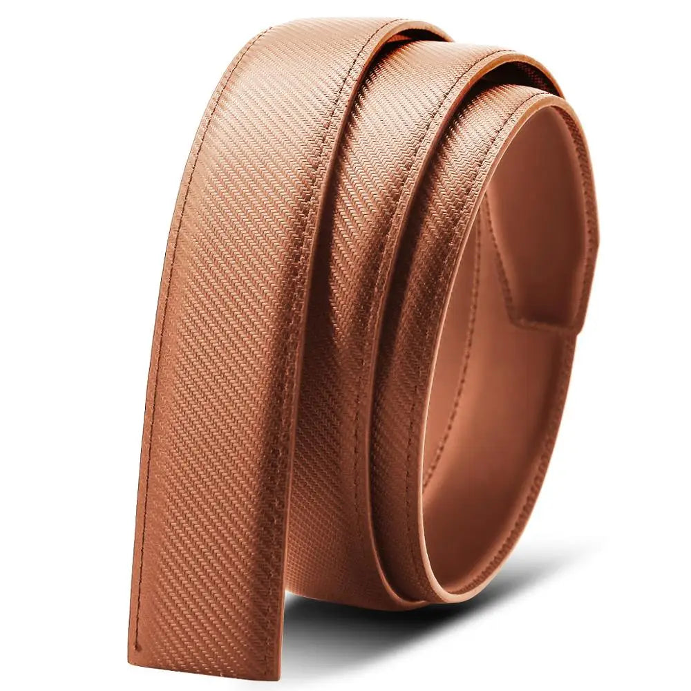 Multicolor Genuine Leather Men's Belts Fashion Business Automatic Buckle Straps Ratchet Cow Leather Waistband 3.5cm Width
