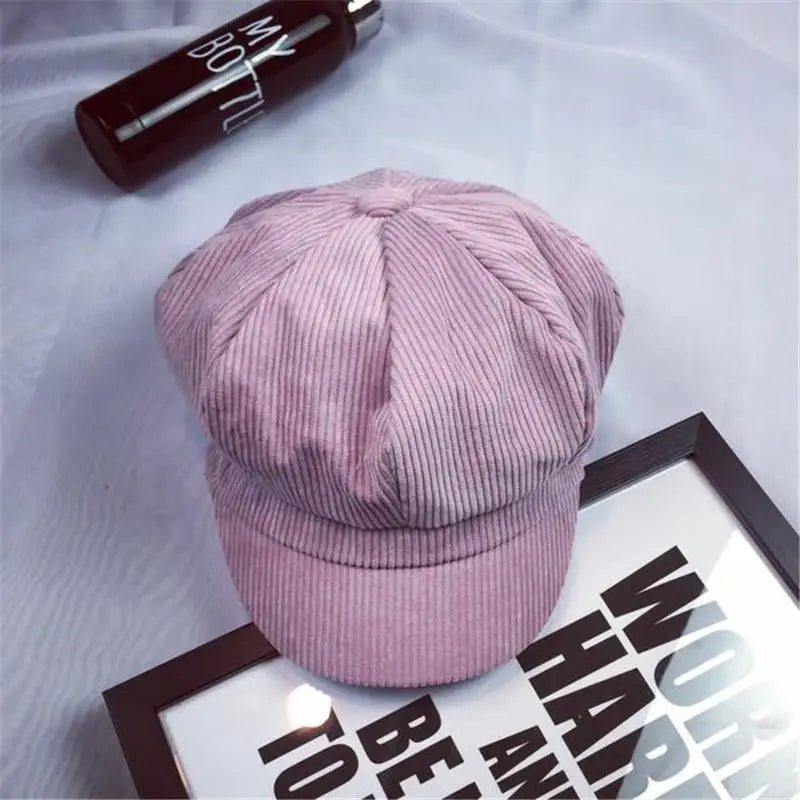 Newsboy Cap Beret Women Vintage Painter Winter Hats For Women Octagonal Caps Female Bone Male New
