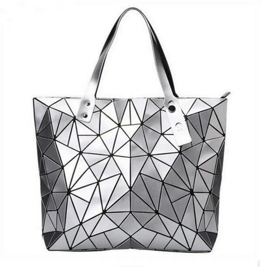 Women Bag Hot Sale 2026 Female Tote Shoulder Bag New Luxury Handbags Woman Bags Designer Geometry Hologram Top-Handle Bag