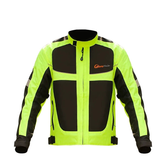 Motorcycle Jacket Summer Style Breathable Motorbike Riding Protective Armor Coat Night Reflective Warning Safety Clothing JK-21