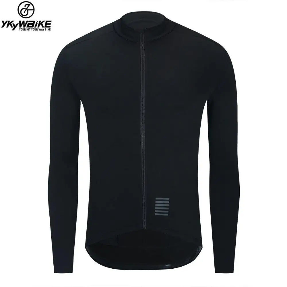 WINTER JACKET Thermal Fleece Men Cycling jacket Long Sleeve Cycling Bike Clothing black 사이클링 겨울 재킷