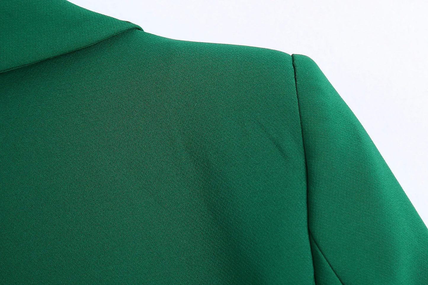 2023 Fashion Vintage Stylish Green Oversized Long Women Blazer Office Lady Pocket Fashion Autumn Jacket Female Bussiness