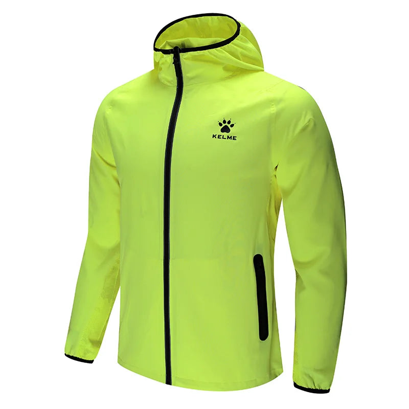 Men's Sportswear Exercise Coat Windproof Jacket Joggers Football Running Training Zipper Jacket Breathable Male 3881203