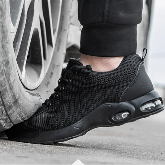 High Quality Men's Boots Safety Shoes Steel Toe Puncture-Proof Work Boots Lightweight Safety Work Shoes Men Indestructible Shoes