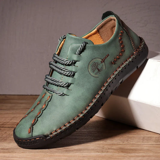 Handmade Leather Casual Men Shoes Design Sneakers Men Comfortable Leather Men Loafers Hot Sale Moccasins Driving Shoes Plus Size