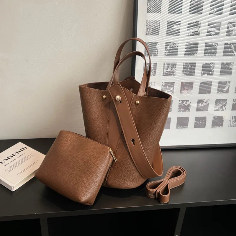 Fashion Trending Brand Luxury Designer Women Bags Female Handbags Solid Bucket Bag For Women 2026 Crossbody Shoulder Bags Totes