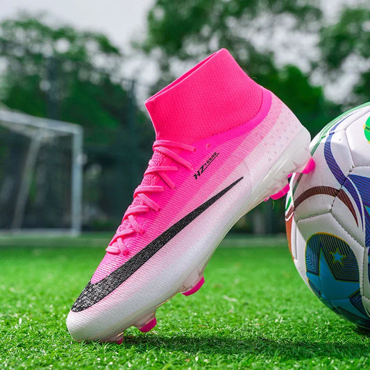 New Men Football Boots Women Professional Soccer Shoes Hot Sale TF/FG Sneakers Unisex High-quality Futsal Cleats Ultralight