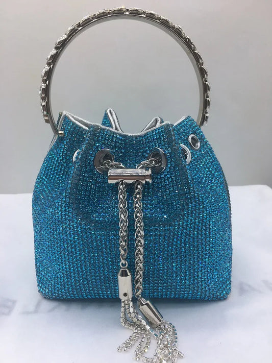 Crystal Shiny Rhinestones Diamond Evening Bag Wedding Party Clutch Purse Luxury Fashion Women Handbag Shoulder Crossbody Bag