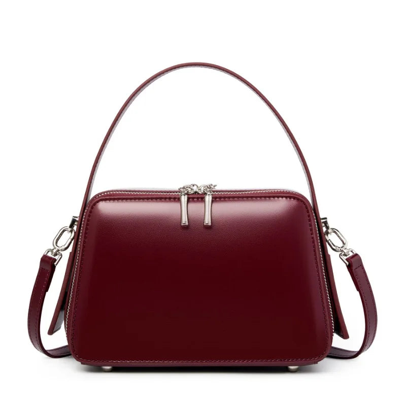underarm cowhide Genuine leather handbags women vintage shoulder bag female crossbody bags luxury high quality 2026
