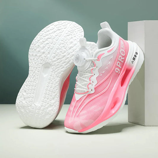 New Cushioning Running Shoes for Childrens Lightweight Sport Shoes Breathable Casual Sneakers Non-Slip Outdoor Boy Girl Training