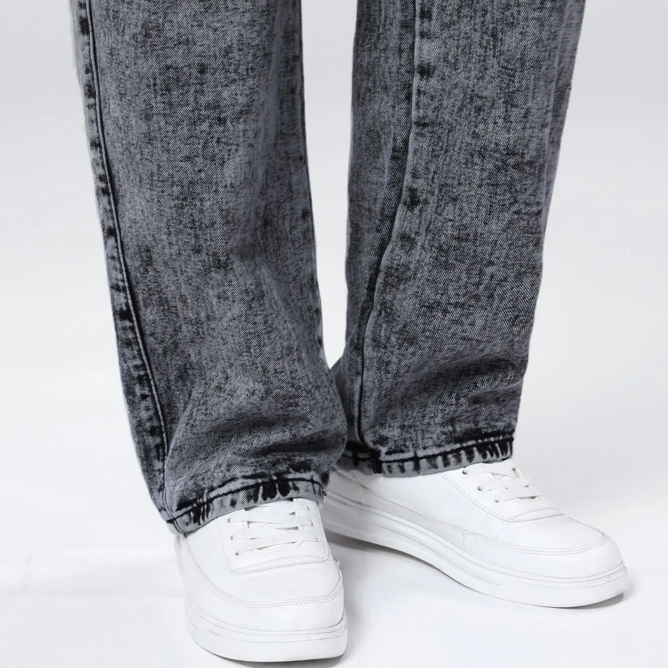 Men's Loose Straight Leg Jeans American Fashion Brand Casual Workwear Comfortable Fit Classic Style