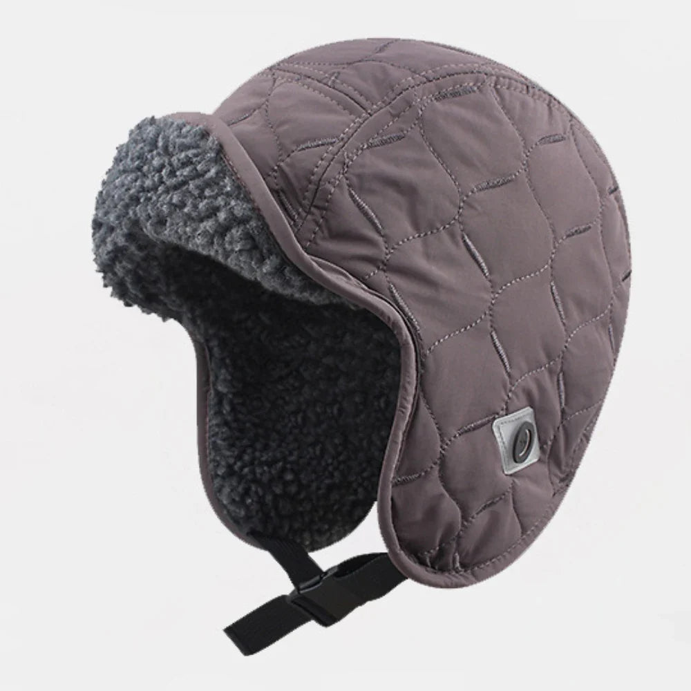 Russian Hat Thick Warm Winter Hats for Men Women Fleece Lined Trapper Bomber Hat Male Female Snow Ski Trapper Earflap Cap