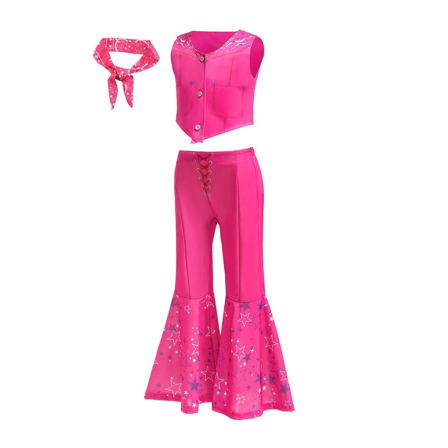 2026 Movie Descendant Red Role Playing Costume 3PCS Suit Coat+Dress+Flared Pants Halloween Girls The Rising of Red Clothing Set