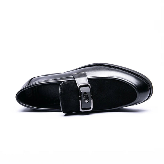 Brand High-quality Brown Loafers for Men Soft Comfortable Men's anti suede Formal Shoes Thick Soled Casual Leather Shoes Mo-2928