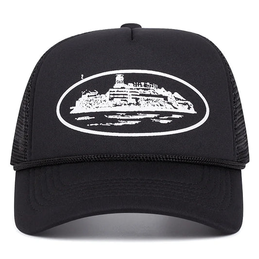New Letter Embroidery Baseball Hats New Unisex Hip Hop Breathable Personal Sunshade Mesh Versatile Street Fashion Trucker Caps