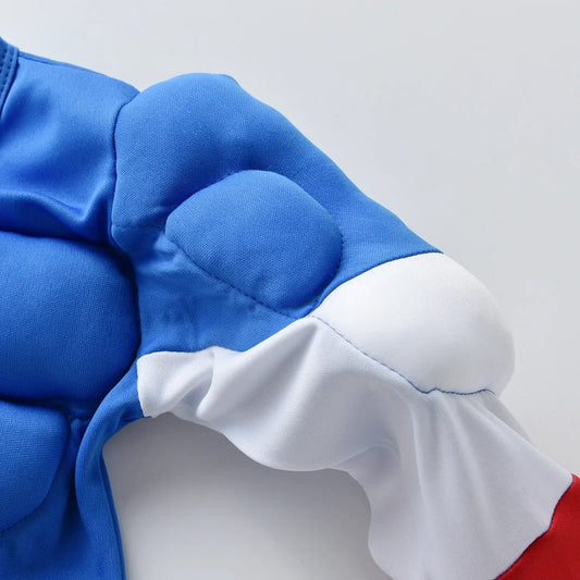 Captain America Cosplay Long-sleeved Kid Avengers Muscle Suit Captain America Children's Suit