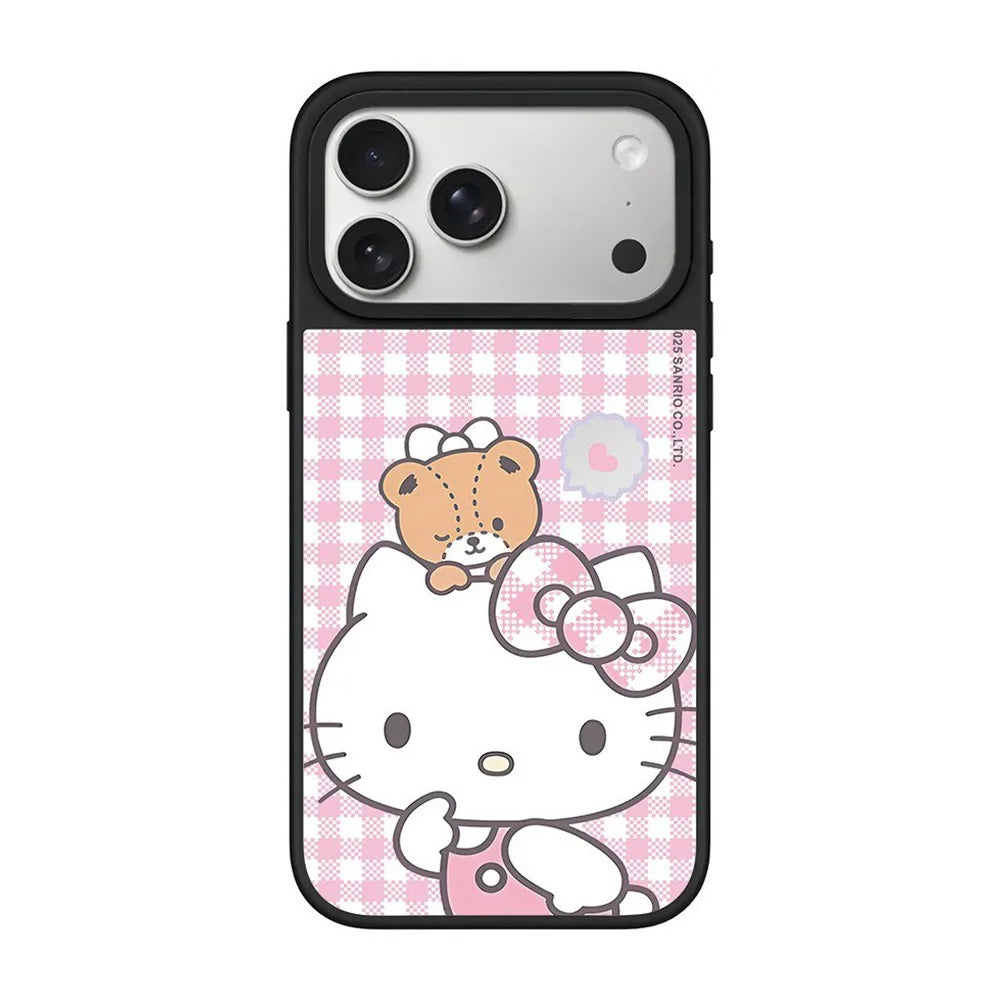 Cartoon Cute Leopard Print Kitty Pattern Mirror Case For IPhone 17 Pro Max 16 15 14 13 For MagSafe Charge Protector Cover