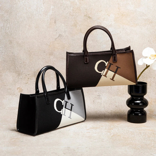 Large Capacity 2025 Women's Handbag Fashion Classic Color Blocked Business Commuter Retro Women's New Handbag