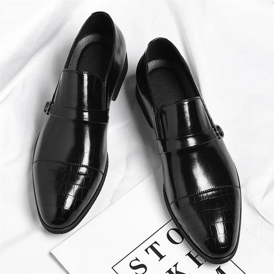 Designer Cow Leather Elegant Shoes Man Summer Autumn Business Casual Wedding Shoes Male British Style Fashion Dress Shoe Man