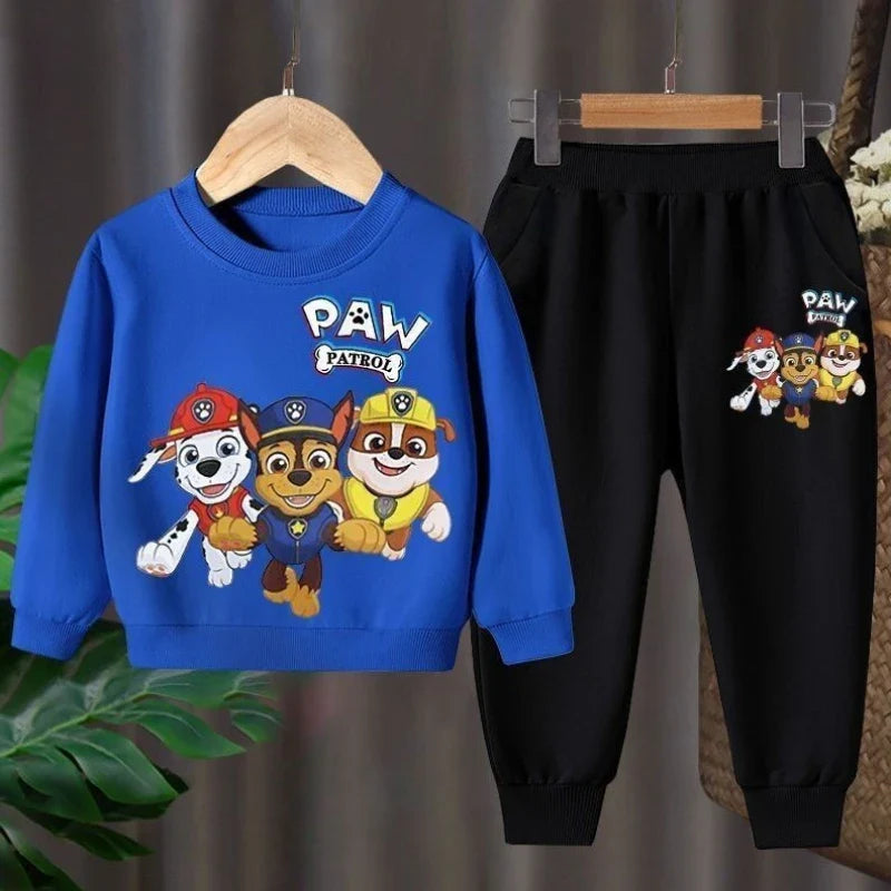 Spring Autumn Long Sleeve Top and Long Pants 2pcs Set for Children's Clothing Set Boys Sweatsuits Kids Thin Tracksuit