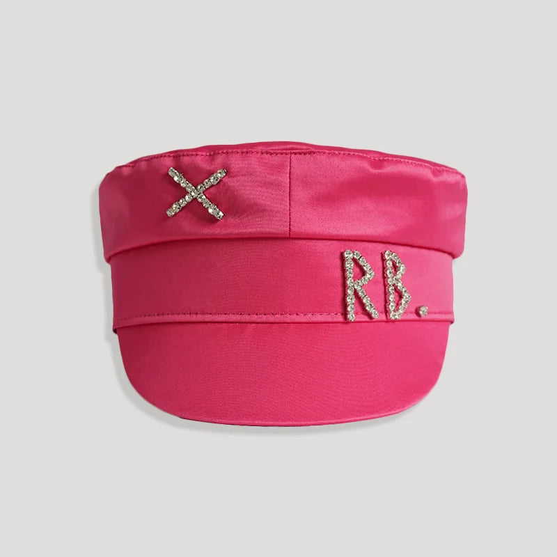 New Women Hats Crystal baker boy hat Wool Newsboy Caps Female Flat Militray Caps Visor S-XL