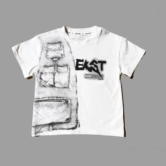 New Summer Casual Boys Clothing Set Handsome Letter Short Sleeve T-shirt + Shorts Jeans Outfit For Kids 2-8 Years Children Suits