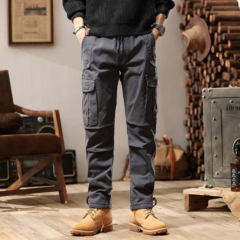 New Men Fashion Military Cargo Army Pants Slim Regualr Straight Fit Cotton Multi Color Camouflage Green Yellow Trousers BL7606