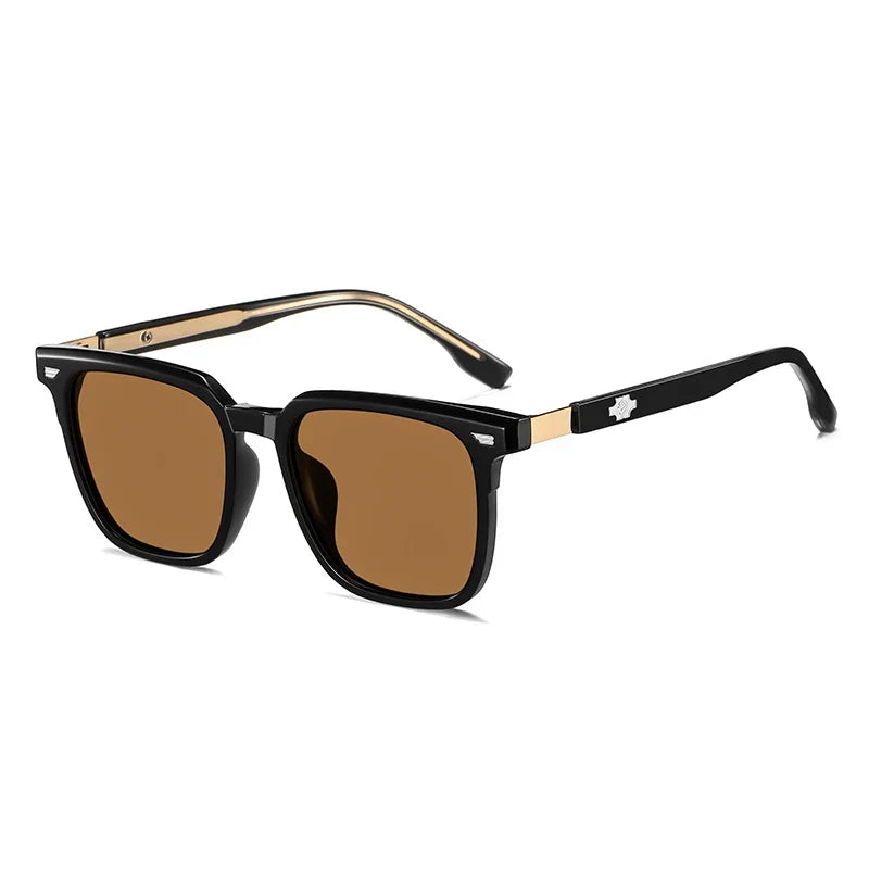 Square Retro Polarised Sunglasses Men Women Designer Brand Travel UV400 High Quatity Outdoor Sun Glasses Eyeglasses