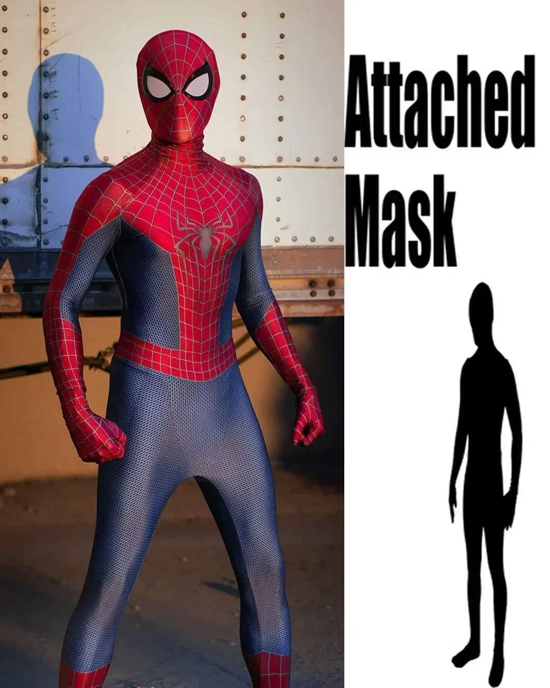 ♥ New 2025 Halloween Men TASM 2 Spider Cosplay Costume Superhero Zentai Suit Adults Boys Male Full Bodysuit ★ Bear House