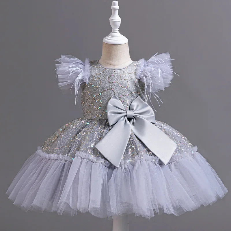 Fashion Girls Dresses for Party and Wedding Sleeveless Kids Birthday Party Princess Dresses Summer Girl Evening Gown 1-9 Years