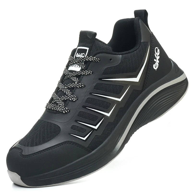New Lightweight and Breathable Labor Protection Shoes for Men and Women Anti Smashing and Anti Piercing Steel Toe Safety Shoes