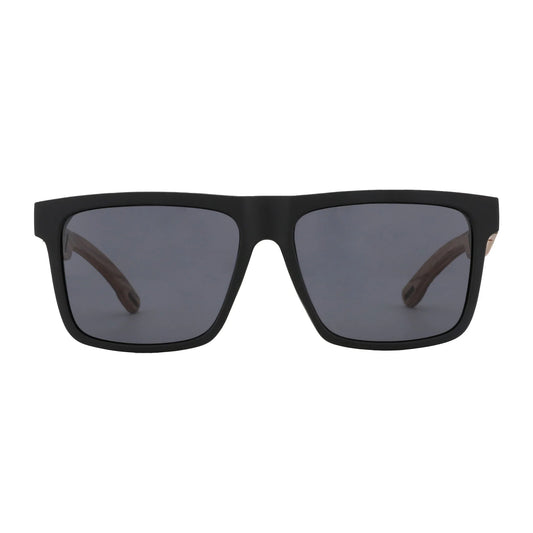 Walnut Wood Sunglasses with Dark Polarized Lenses for Men and Women | UVA/UVB Ray Protection
