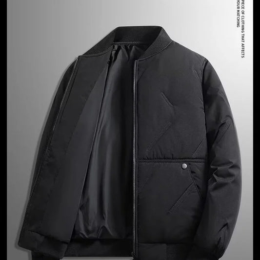 New autumn and winter baseball collar, men's fashionable and versatile cotton jacket, outer warm cotton jacket, baseball jacket,