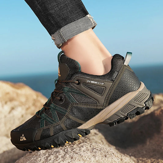 Breathable Cushioning Nonslip Sneakers Men's Hiking Shoes Running Trekking Sneakers Outdoor Mountain Sports Shoes for Men
