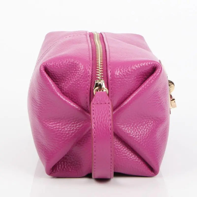 Fashion Trend Women Genuine Real Leather Underarm Bag Female Small Pouch Bag Lady Cosmetic Bags Make Up Beauty Bagsr
