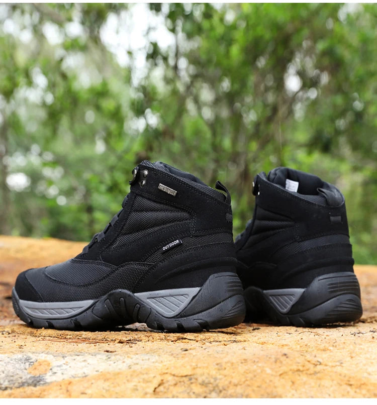 Men's Boot Combat Mens Ankle Boot Tactical Boot Male Shoes Work Safety Shoes Motocycle Boots Men Outdoor Hiking Shoes