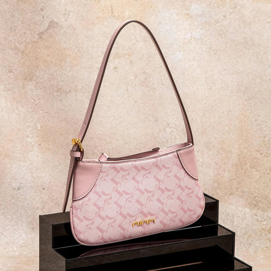 Light-Colored Seasonal New Arrival Women's Handbag Color-Block Design Minimalist and Versatile Elegant Women's Shoulder Bag