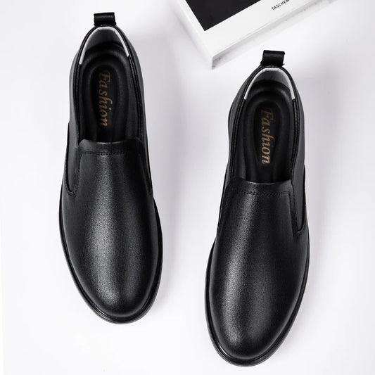 Italian Man Casual Leather Shoes Classic Summer Flat Designer Outdoor Walking Loafers Antiskid Driving Minimalist Shoes for Men