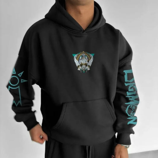 Digimon Men's Hoodie Sweater Angemon Digimon Japan Anime Summer Boy Children's Y2k Long Sleeve Top Trend Parent-Child Clothing