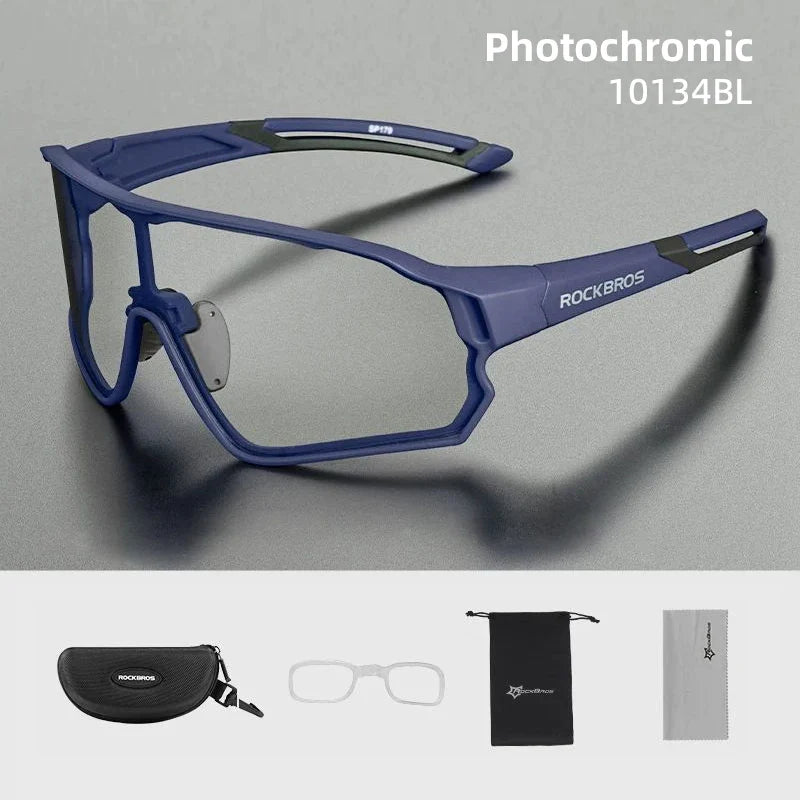 Photochromic Cycling Glasses Outdoor Sports UV400 Goggles Sunglasses Bicycle Sports Eyewear Running Fishing Glasses