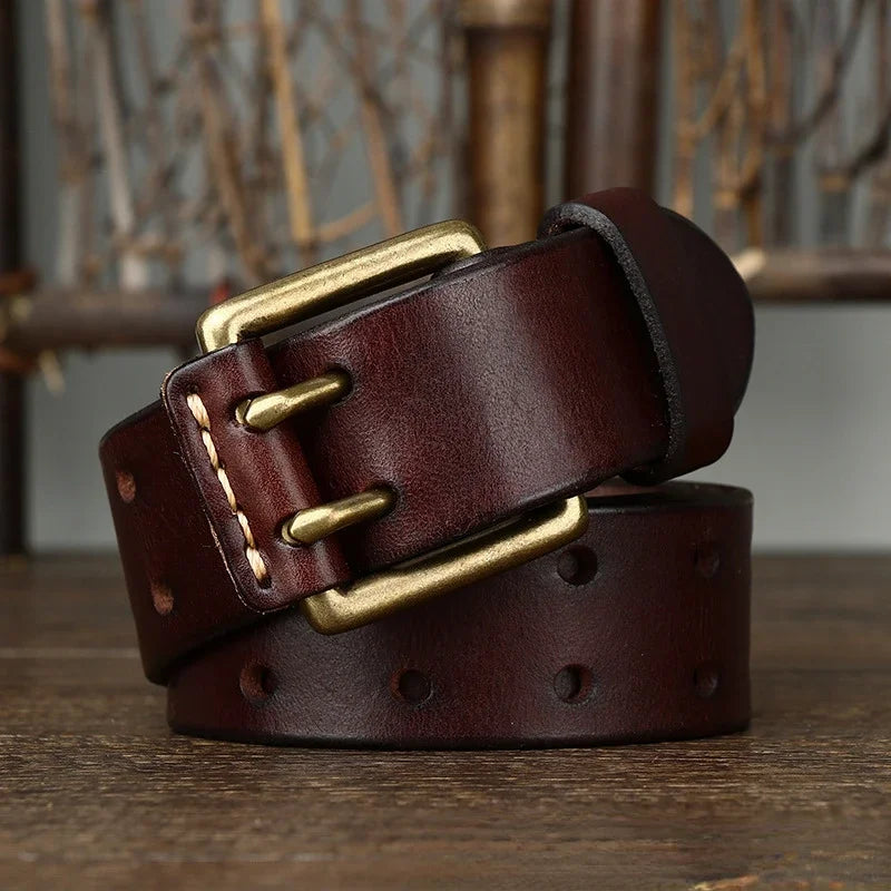 105-125cm Men's Genuine Belt Pin Buckle Retro Cowhide Waistband Jeans Suit Pants Decoration Belts DIY Male Accessories