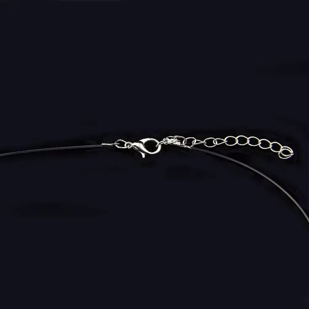 0.5/1/2carat Solitaire Moissanite Diamond Pendant NecklaceCertified Certificate Invisible Fishing Line Necklaces for Women