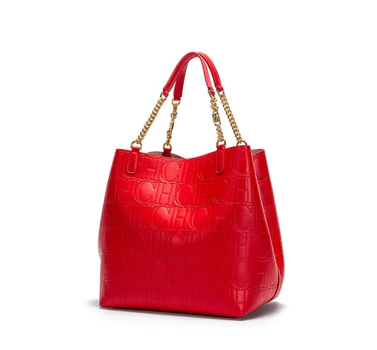 Women's Tote Bag 2024 New Steel Embossed Handbag Large Capacity Business Storage Bag