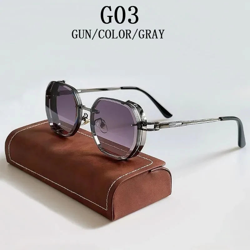 Steampunk Sunglasses For Men Punk Retro Sunglasses Women Trendy Vintage Fashion GlassesLuxe Gafas De Sol Hombre Zonnebril Heren