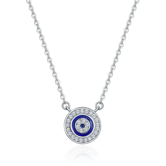 Bracelet de tennis en argent sterling 925 authentique avec œil porte-bonheur pour femmes, bracelet à chaîne réglable, bijoux en argent sterling SCB033