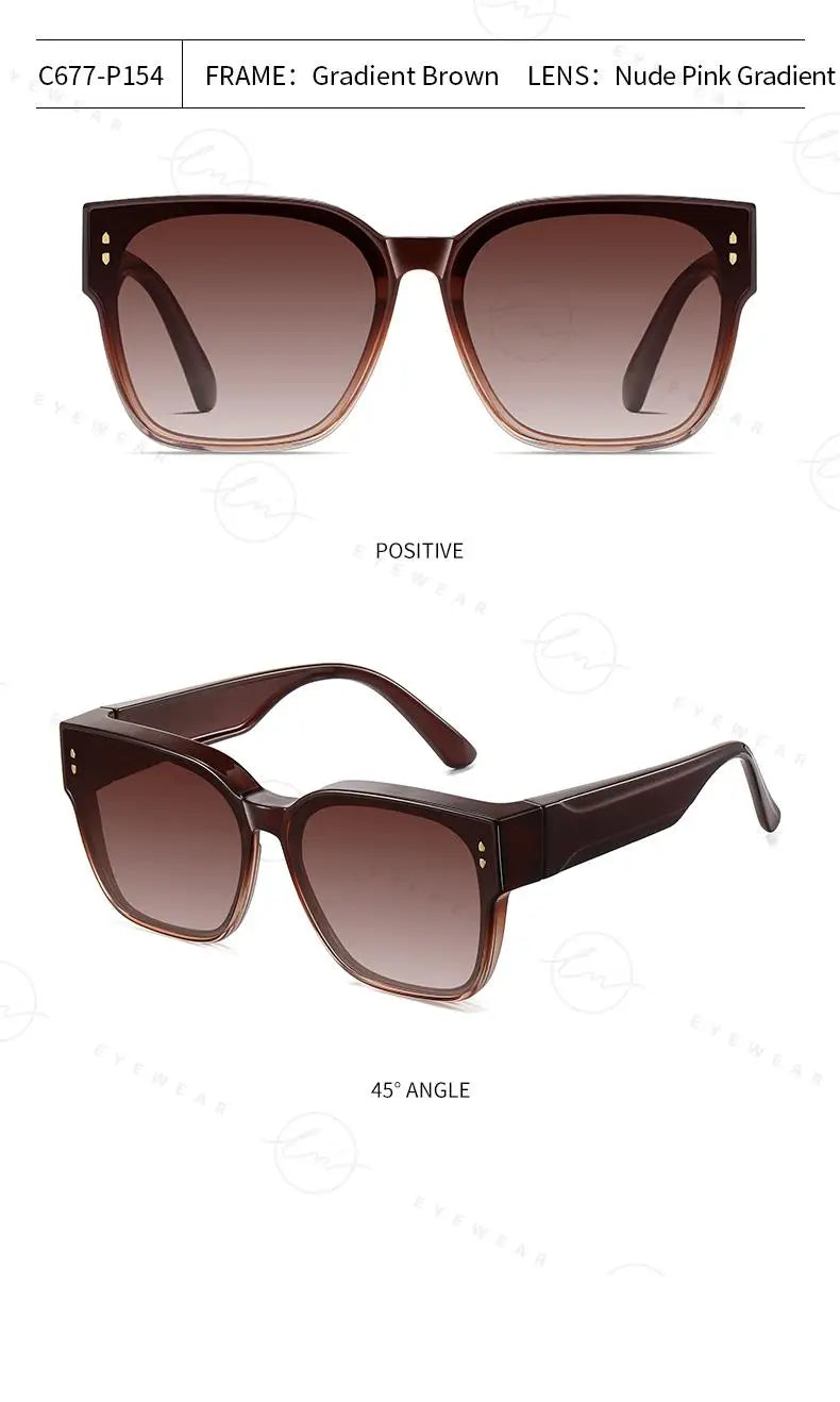 Brand Oversized Frame Cover Optical Glasses Trend Fit Over Sunglasses For Men Women Polarized TR-90 Anti-Glare UV400 Eyewear